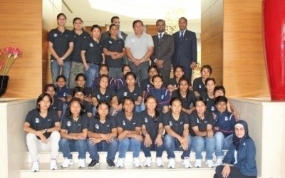 Indian Women's Team arrive in Palestine amidst fanfare