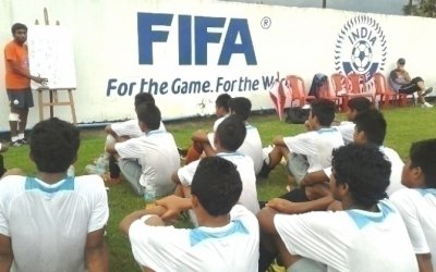 AIFF U-15 Academy Boys beat Khidderpore Club's Senior Team