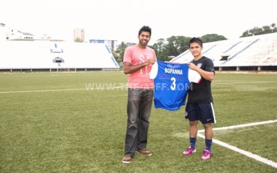 Tennis Ace Rohan Bopanna visits Bengaluru FC