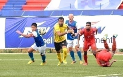 RAMAN VIJAYAN BATS FOR SUNIL CHHETRI