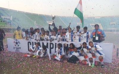 Six star India retain SAFF Women's Championship