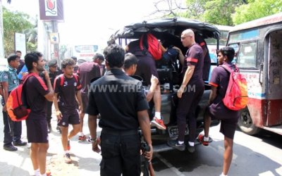 FIRE SCARE IN INDIAN TEAM BUS IN DHAKA
