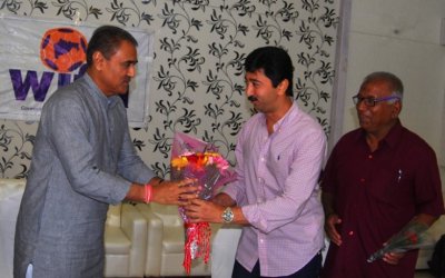 Mr. Praful Patel felicitated by Western Indian Football Association