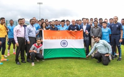 Indian National Football Team launches Natural Turf at DSK Dream City
