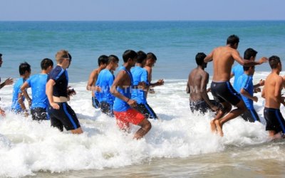 Sun, Sand and Football at the Kovalam