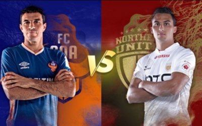 FC GOA FACE NORTHEAST UNITED