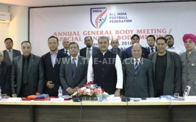 MR. PRAFUL PATEL RE-ELECTED AS AIFF PRESIDENT