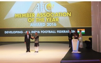 AIFF WINS AFC DEVELOPING MEMBER ASSOCIATION AWARD