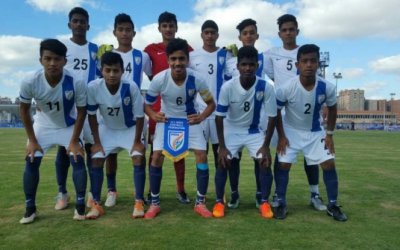 INDIAN U-16 TEAM DEFEATS SMOUHA CLUB OF EGYPT 3-1
