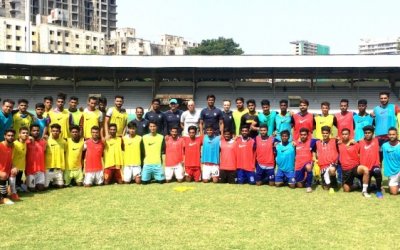 SELECTED PLAYERS FROM UNIVERSITIES, SANTOSH TROPHY ATTEND TRIALS UNDER CONSTANTINE