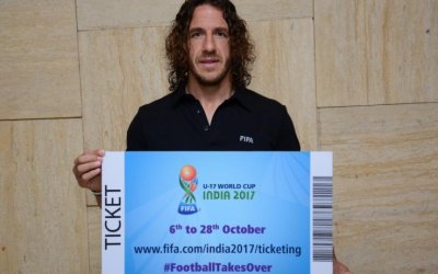 FIFA U-17 WORLD CUP INDIA 2017 TICKETS LAUNCHED BY CARLES PUYOL