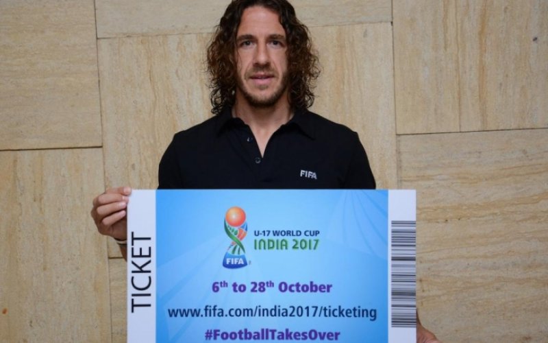Fifa U 17 World Cup India 17 Tickets Launched By Carles Puyol