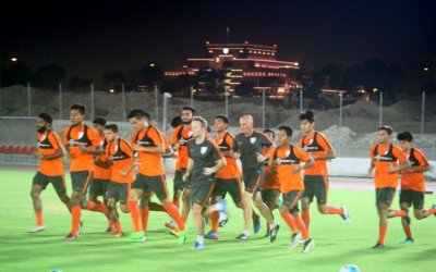 INDIA U23 TEAM KICK-OFF PRACTICE IN DOHA
