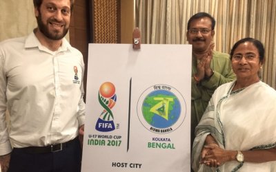 CM MAMATA BANERJEE LAUNCHES KOLKATA HOST CITY LOGO