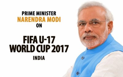PRIME MINISTER NARENDRA MODI URGES NATION TO WELCOME FIFA U-17 WORLD CUP WITH OPEN ARMS