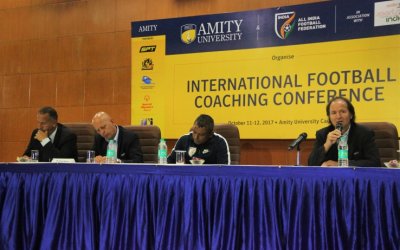 SAI-AIFF INTERNATIONAL COACHING CONFERENCE BEGINS IN AMITY UNIVERSITY