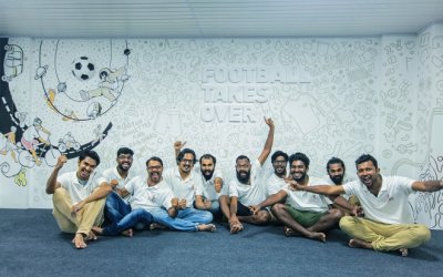 VOLUNTEERS TURN  A PART OF JLN KOCHI INTO A WORK OF ART