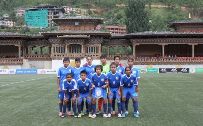 INDIAN U-15 WOMEN BEAT BHUTAN TO SECURE SEMI-FINAL SPOT