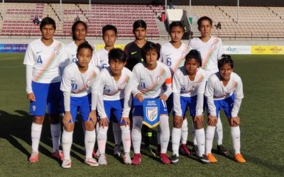 INDIA U-16 GIRLS HELD TO A 1-1 DRAW BY LAOS