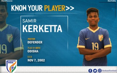 SAMIR KERKETTA LOOKS TO MAKE ODISHA PROUD AT AFC U-16 CHAMPIONSHIPS