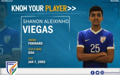 GOA LAD SHANON VIEGAS HOPES TO TAKE INDIA TO 2019 U-17 WORLD CUP QUALIFICATION