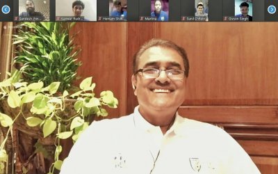 AIFF President interacts with National Team players via video conference