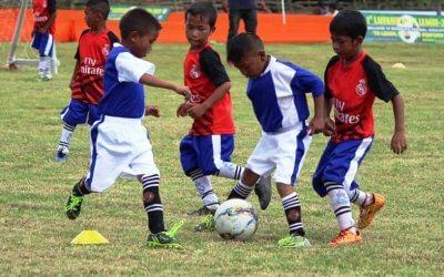 Kids travel 70km on a match-day to play in the Laitkseh Golden Baby League in Meghalaya