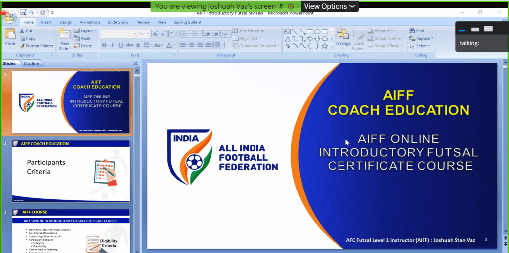 Online Futsal Coaching Certificate Course