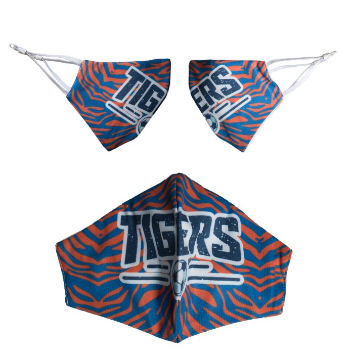 Blue Tigers Stripes Mask