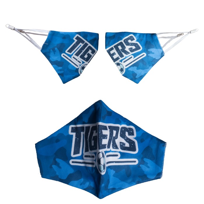 Blue Tigers Camo Mask